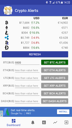 bitcoin alert alert app