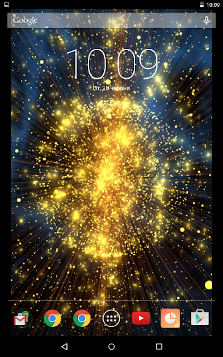 Golden Fibers Sphere Video Liv