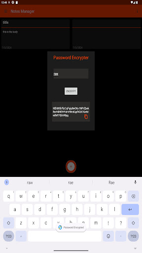 Notes And Password Manager