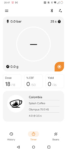 Android application Espresso Log - Coffee Journal screenshort
