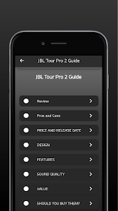 JBL Tour Pro 2 Guide 5 APK + Mod (Unlimited money) إلى عن على ذكري المظهر
