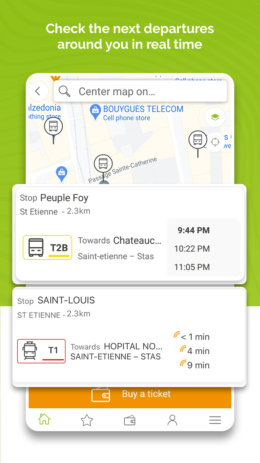 Android application Moovizy Saint-Étienne screenshort