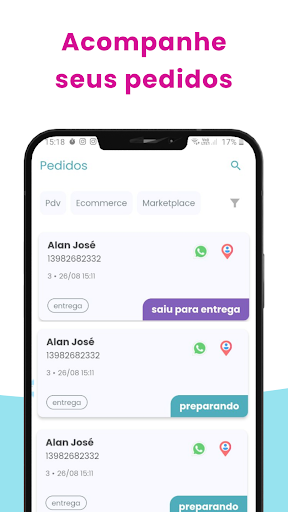Gestor de Pedidos Tapper Screen 3