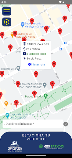 Geo Parking App Screen 3