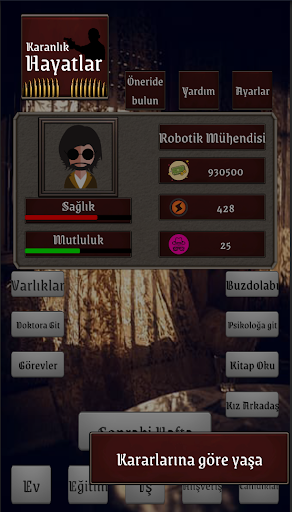 Android application Karanlık Hayatlar screenshort