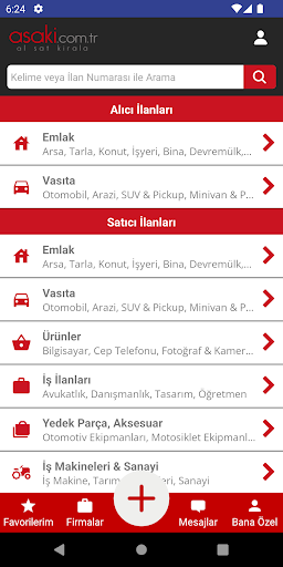 Android application Asaki - Al, Sat, Kirala screenshort