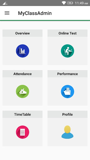 MyClassAdmin App Screen 2