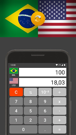Convert Brazil Real/US Dollar Screen 2