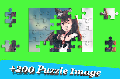 Puzzle Anime Cat Girl