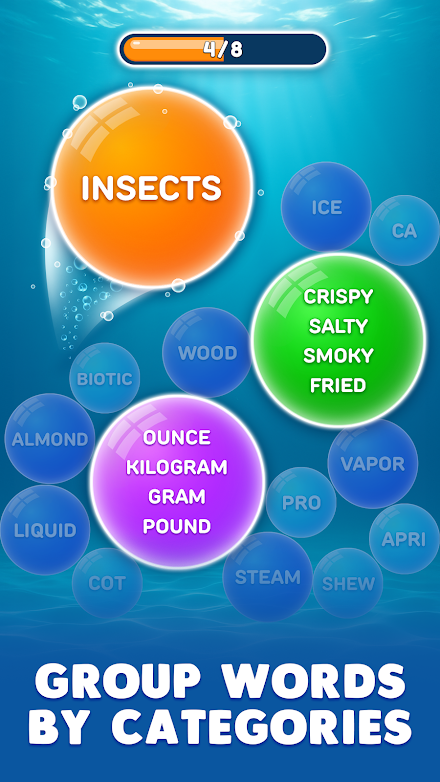 Bubble Word Jam Screen 1