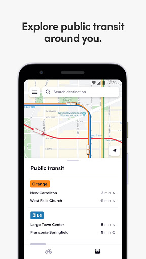 Screenshot of Capital Bikeshare
