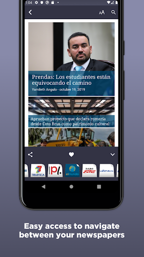 Costa Rican Newspapers Screen 3