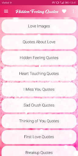 Android application Hidden Feeling Quotes screenshort