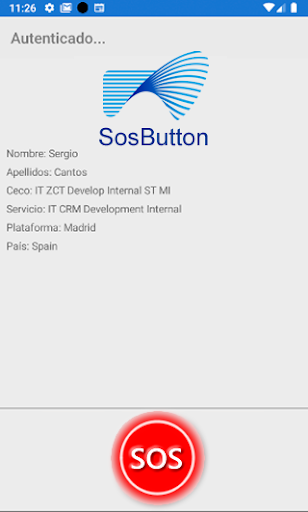 SosButton Screen 2