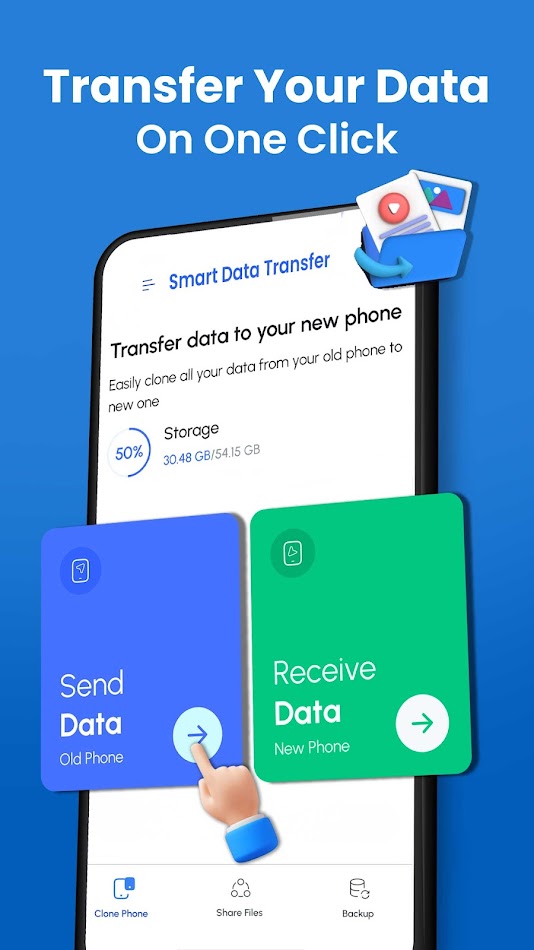 #10. Smart Data Transfer: Clone It (Android) Ved: OZI Apps Global
