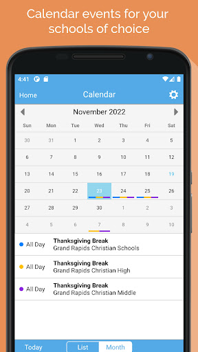 Grand Rapids Christian Schools Screen 3