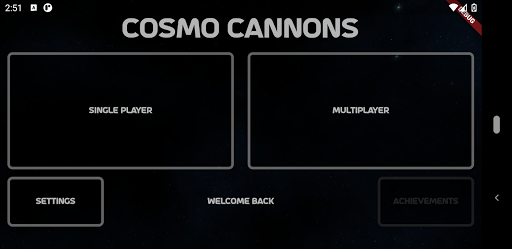 Android application Cosmocannons - Opensource Spac screenshort