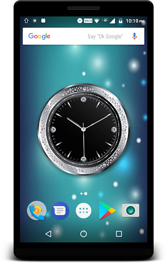 Luxury Diamond Clock Live Wall