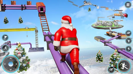 Santa Jump Up: Parkour Games