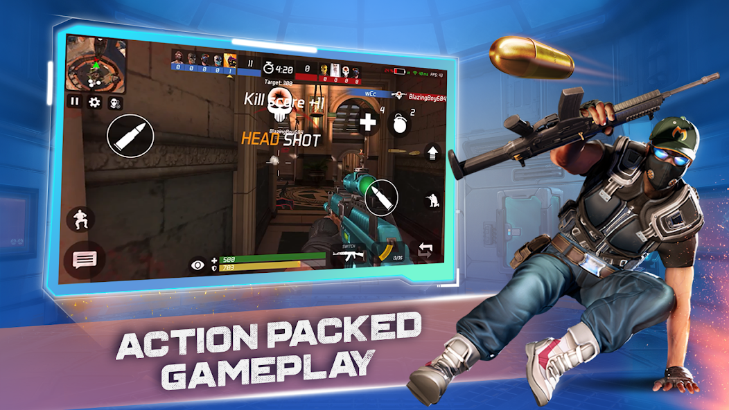 MaskGun: FPS Shooting Gun Game 3.038 APK + Mod (Unlimited money / Mod Menu / Weak enemy) for Android