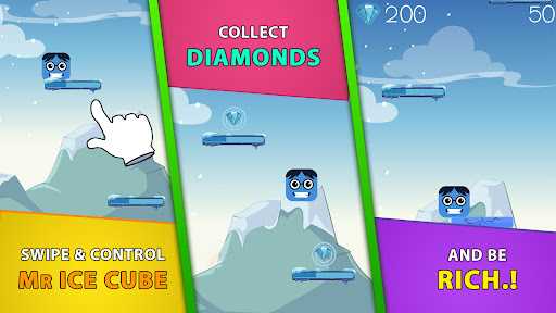 Android application Mr. Ice Cube Fall Down Jump 3D screenshort