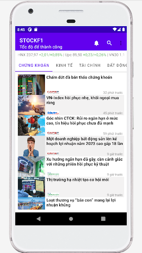 Android application StockF1 screenshort