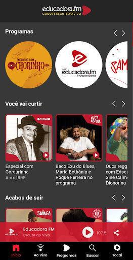 Android application Educadora FM 107.5 screenshort