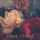 Dark Floral Theme +HOME icon