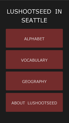 Android application Seattle Lushootseed screenshort