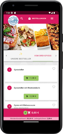 Kavala Lieferservice Kiel Screen 2