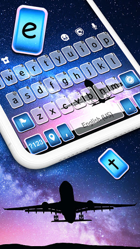 Night Sky Flight Keyboard Them Screen 2