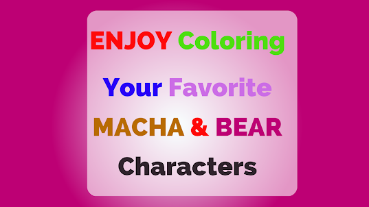 Color & draw Macha & the Bear