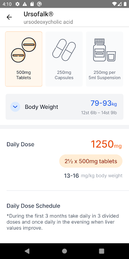 Ursofalk HCP App Screen 2