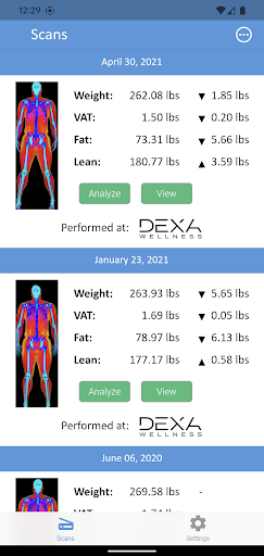 Android application FitTrace Sync screenshort
