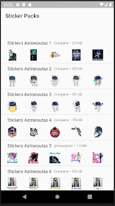 Screenshot 11 Stickers de Astronautas android