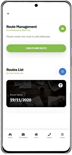 Assured Route Route planner Screen 3