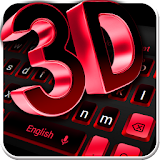 3D Black Red Keyboard Theme icon