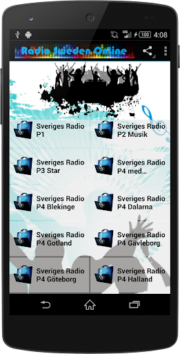 Android application SWEDEN Music Radio Stations screenshort