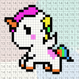 Icon image Pixel Unicorn: Color By Number