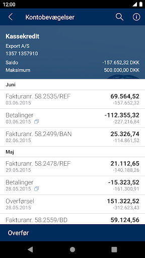 Sydbanks MobilBank Erhverv Screen 2