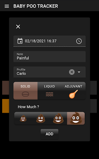 Poo tracker: kids and adults Screen 2