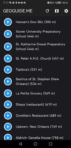 GeoGuideMe Screen 2