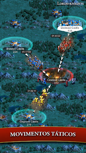 Lords & Knights MMO estratégia screenshot 2