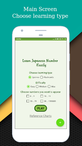 Android application Japanese Number - Japanese 123 screenshort