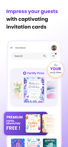 Screenshot of Partify: All Things Birthday