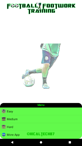 Android application Soccer Footwork Training screenshort