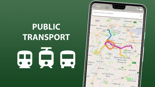 Android application City Transport Map Brussel screenshort