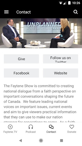 Faytene.TV Screen 3