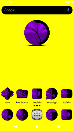 Android application Wicked Purple Icon Pack screenshort