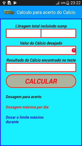 Calculadora Balling Screen 2